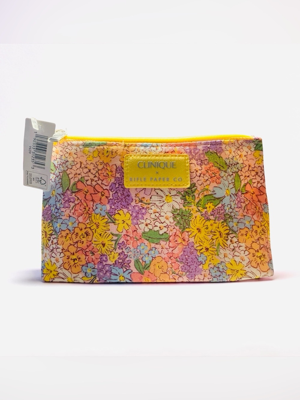 Rifle Paper Co Floral Cosmetic Pouch Collab w Clinique Travel Cosmetics Skincare